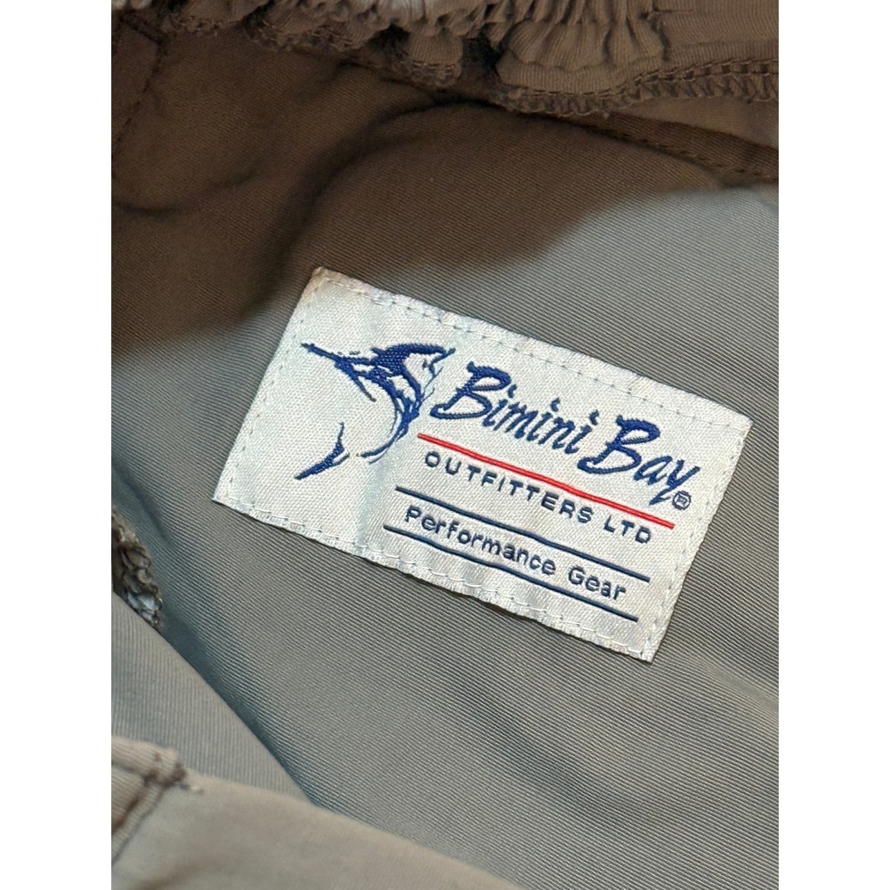 Bimini Bay Outfitters Mens Gray Performance Cargo Fishing Shorts Size 36 Nylon - Picture 6 of 9